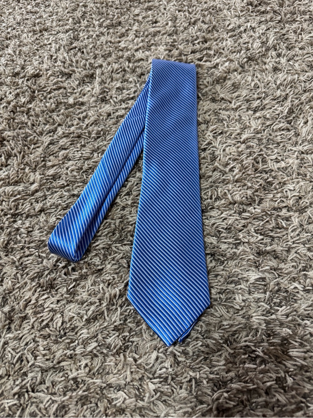 The Tie Bar Blue Diagonal Stripe Tie